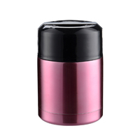 800ml/1000ml Fiole isolée sous vide en acier inoxydable à double paroi sans BPA Thermos alimentaire pour adultes pour cadeaux d'affaires