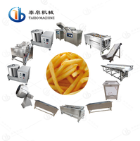 De semi Automatische Grote Capaciteit Bevroren Chips die van de Frietenmachine Machine maken Verse Chipsproductielijn