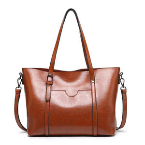<span class=keywords><strong>Bolso</strong></span> de Mujer de Cuero Encerado, Bolsos de Mano de Lujo para Dama con Bolsillo para Monedero, <span class=keywords><strong>Bolso</strong></span> de Mensajero <span class=keywords><strong>Grande</strong></span>, Bolsos de Mujer - Product Image 1