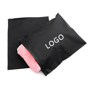 Biodegradable Black Recycled Bikini Clithes Waterproof Clothing with Zipper Big Mailing Bags for <b>Shoes</b> Socks Secure Double Tape - Product Image 6