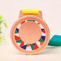 Trophée en métal moulé sur mesure, finition plaquée or UV, logo personnalisé, émail vierge, forme 3D, lanières, souvenir pour thèmes alimentaires/vin/vélo