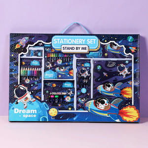 Conjunto De Papelaria Para Crianças Caixa De Presente Presente Presente De Festa De Aniversário Das Crianças Atacado Cor Chumbo Crayon Lápis Conjunto De Papelaria De Borracha - Product Image 5