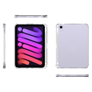 Étui de protection transparent pour tablette iPad mini 6 pour iPad 9 10,2 pouces avec emplacement pour stylet, coque arrière souple en TPU transparent flexible - Product Image 1