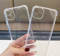 Coque de téléphone transparente antichoc en TPU avec airbag pour iPhone 15, 16, 17 Pro Max, Samsung S25, S26 Ultra, Redmi, Xiaomi, Tecno