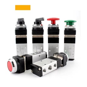 Vanne directionnelle pneumatique à commande manuelle 5/2 voies avec bouton sélectif - Product Image 6