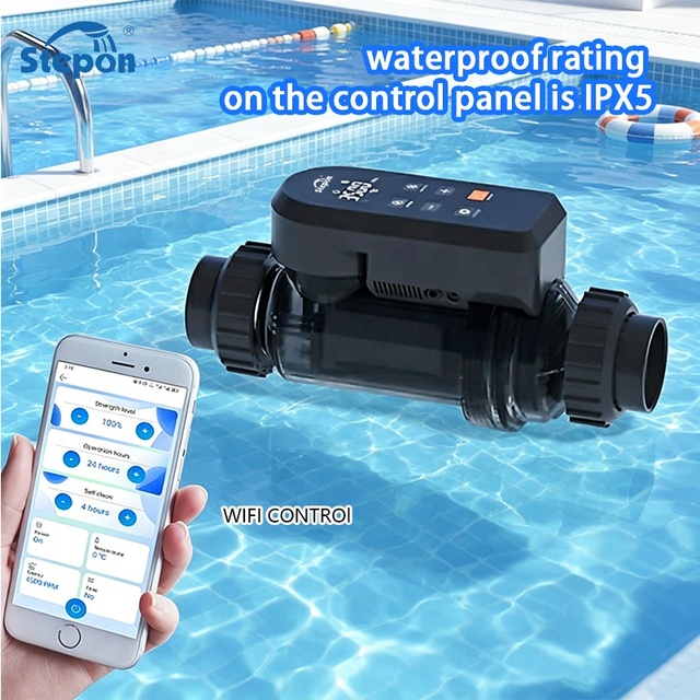 Manufacturer OEM ODM,High Quality Titanium Plate Self-Cleaning Wifi APP Salt Chlorinator Generator for Pools up to 60000 Gallons