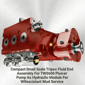 Ensemble compact de terminaison de tuyau Tripex à petite échelle pour module hydraulique de pompe à piston TWS600 pour service de forage - Product Image 1