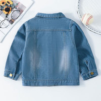 Nouvelle arrivée printemps automne enfants jean manteau mode lavé enfants outwear déchiré petite fille veste en jean