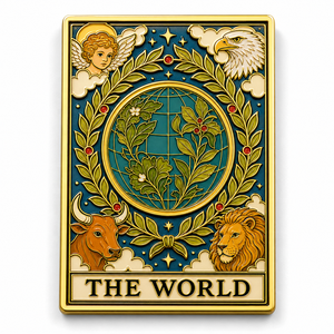 Pin de esmalte suave personalizado con diseño de tarjeta de <span class=keywords><strong>tarot</strong></span>, insignia de la <span class=keywords><strong>Emperatriz</strong></span> del <span class=keywords><strong>Mundo</strong></span> Estelar, broche para mochila, chaqueta, regalo, pin de solapa de metal al por mayor - Product Image 2