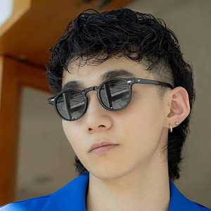 Occhiali da sole da guida con montatura nera classica personalizzata Tortoiseshell montatura piccola UV400 <span class=keywords><strong>lenti</strong></span> ottiche alla moda occhiali indossabili - Product Image 3