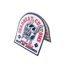 Iron On Custom Private Logo Twill Fabric Embroidery Patches for Clothing