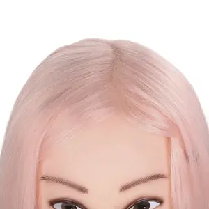 Tête de mannequin en cheveux humains réels <span class=keywords><strong>à</strong></span> 85% pour la formation en coiffure, le coiffage <span class=keywords><strong>professionnel</strong></span>, la cosmétologie, les poupées pour les coiffures - Product Image 5