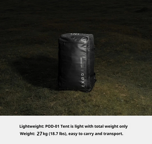 Tente capsule spatiale Oxford 7.3, légère, portable, design gonflable, coupe-vent, protection UV, option de logo personnalisé en gros - Product Image 3