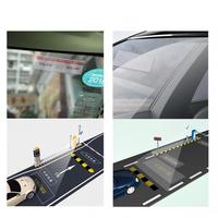 Étiquette RFID UHF passive anti-déchirure transparente en PET avec logo pour pare-brise de véhicule