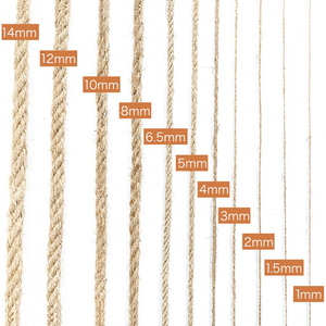 Ficelle d'emballage personnalisée <span class=keywords><strong>en</strong></span> gros de 1 à <span class=keywords><strong>30</strong></span> <span class=keywords><strong>mm</strong></span>, 3 brins torsadés, <span class=keywords><strong>corde</strong></span> de jute 100 % naturelle pour l'emballage agricole - Product Image 4