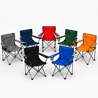 Chaise de camping pliante portable NBT en fer pour extérieur, style moderne, avec accoudoirs et porte-gobelet, durable et légère, pour la plage et le jardin