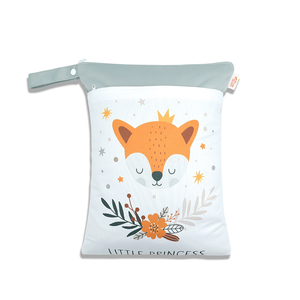 Bolsa de Fraldas para Bebê Bolsa de Armazenamento Portátil para Fraldas Separação de Seco e Molhado Bolsa Impermeável - Product Image 3