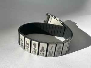Correa de Reloj Elástica de Acero Inoxidable 304 CHARM 24*28mm, Correas de Reloj de Silicona Antideslizantes para Relojes /Garmin/ - Product Image 6