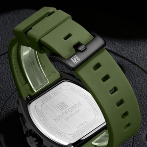 Nouvelles montres sportives pour hommes NAVIFORCE, étanches, à quartz, de luxe, avec cadran en alliage de silicone en forme de seau, affichage lumineux de nuit, NF8070 - Product Image 4