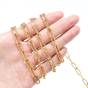 Stainless Steel Chain 7mm Wide Oval <b>Decorative</b> Chain For DIY Jewelry Necklace Bracelet Accessory Chain - Product Image 3