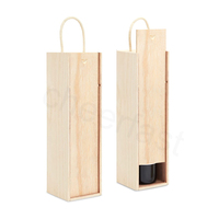 Boîte de bouteille de vin personnalisée Couvercle coulissant fait à la main de qualité supérieure parfaitement dimensionné pour votre emballage de bouteille de vin en pin Lovehome