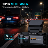 Caméra embarquée 4K double canal, enregistreur vidéo de voiture avant et arrière, vision nocturne, WiFi, grand angle 170 degrés