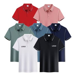 Chemises Polo de Golf Personnalisées en Gros pour Hommes, Manches Courtes, Uniformes Professionnels Brodés, Respirantes, Anti-humidité, Coupe Confortable - Product Image 3