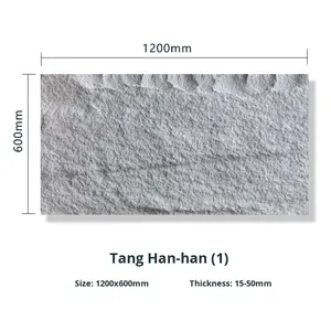 Stock d'usine, pierre en PU fine, peau légère, pierre culturelle simulée, imperméable, carreaux muraux extérieurs, fond de télévision, pierre véritable - Product Image 6