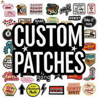 Patch brodé chenille personnalisé 3D avec nom de marque de mode, écologique, pour chapeaux, petite taille, coloré, thermocollant