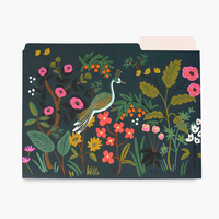 Personalizado Floral verde impreso de papel de las carpetas de archivo titular Oficina documento organizador bolsa