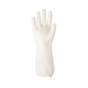 Household Dishwashing Gloves Cream Color Thickened Waterproof Fleece Lined For Washing <b>Clothes</b> And Dishes - Product Image 1
