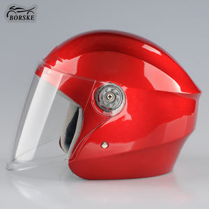 Casque de <span class=keywords><strong>moto</strong></span> classique Borske PP, casque ouvert 3/4, casque de scooter électrique avec lunettes - Product Image 3