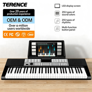 TERENCE SP611 <span class=keywords><strong>Piano</strong></span> electrónico 61 teclas, teclado digital portátil con altavoz integrado, ideal para principiantes y adultos - Product Image 1