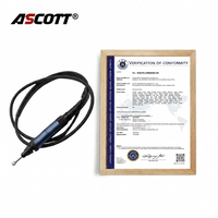 ASCOTT E35L145 Penggiling Pensil Pneumatik Industri 35000RPM Pemoles Mikro Udara Alat Ukir Logam dan Kayu Bersertifikasi CE