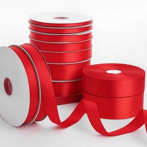 Ruban satiné décoratif élégant, sélection multicolore pour emballage de boîtes cadeaux de fêtes - Product Image 1