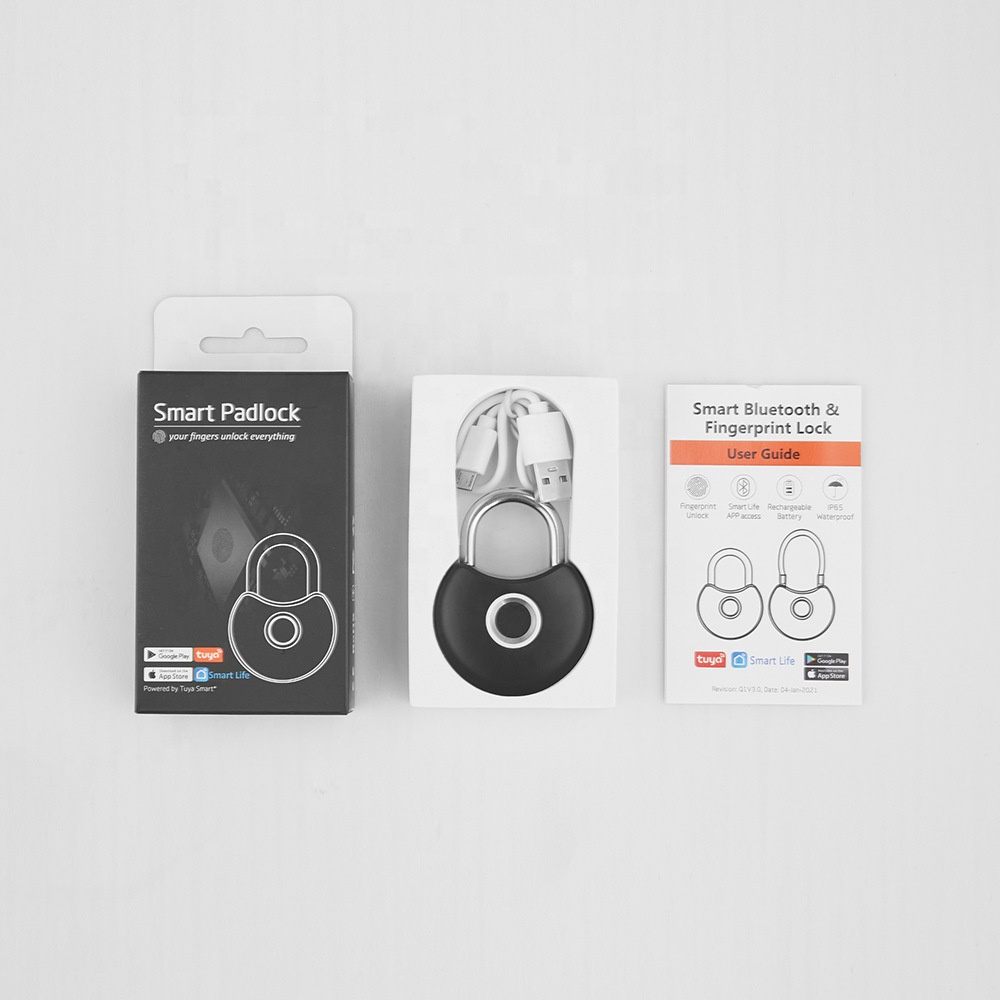 Tuya Smart Padlock fingerprint padlockfingerprint unlock, USB rechargeable
