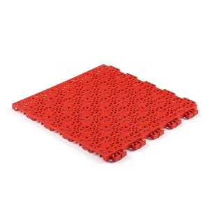 Taraflex运动地板系统瓷砖可拆卸地板Pp模块化悬挂式联锁塑料地板扒手球场