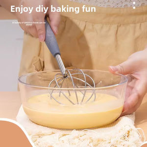<span class=keywords><strong>Fouet</strong></span> à boules en acier inoxydable avec poignée tubulaire, batteur à œufs manuel, outil de pâtisserie multifonctionnel, compatible lave-vaisselle, vente en gros - Product Image 3
