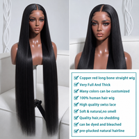 Perruques 13x6 en cheveux vietnamiens bruts lisses, sans colle, avec dentelle frontale HD transparente, perruques en cheveux indiens vierges Remy ultra-lisses