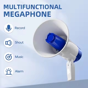 Bán buôn loa cầm tay công suất cao, sạc lại được, còi báo động không dây, loa phóng thanh tầm xa - Product Image 3