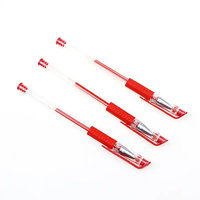 Recambios de Bolígrafos de Tinta de Gel de 3 Colores, Negro, Rojo, Azul, Plástico, Punta Metálica de 0.5mm, Bolígrafos de Punta Redonda