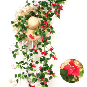 Nouveau produit : guirlande de fleurs artificielles de <span class=keywords><strong>bougainvilliers</strong></span> suspendus de 1,7 m, décoration suspendue pour mariage, guirlande de fleurs artificielles pour le Nouvel An - Product Image 1