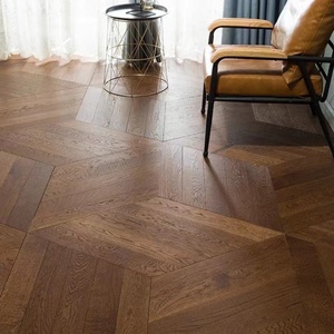 Plancher en bois composite multicouche en chêne <span class=keywords><strong>et</strong></span> noyer noir, à chevrons, adapté aux bébés, <span class=keywords><strong>parquet</strong></span> assemblé <span class=keywords><strong>hexagonal</strong></span> - Product Image 2