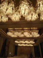 Lumière de projet de designer Conception spéciale Forme spéciale Lustre en cristal personnalisé pour l'entrée du hall de l'hôtel, etc.