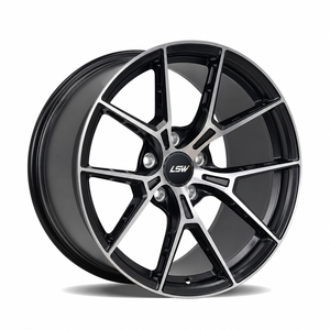 ล้ออลูมิเนียมฟอร์จ LS8143 ดีไซน์ 5 ก้าน ขนาด 18 19 20 นิ้ว 5x112 5x120 สีดำ - Product Image 1