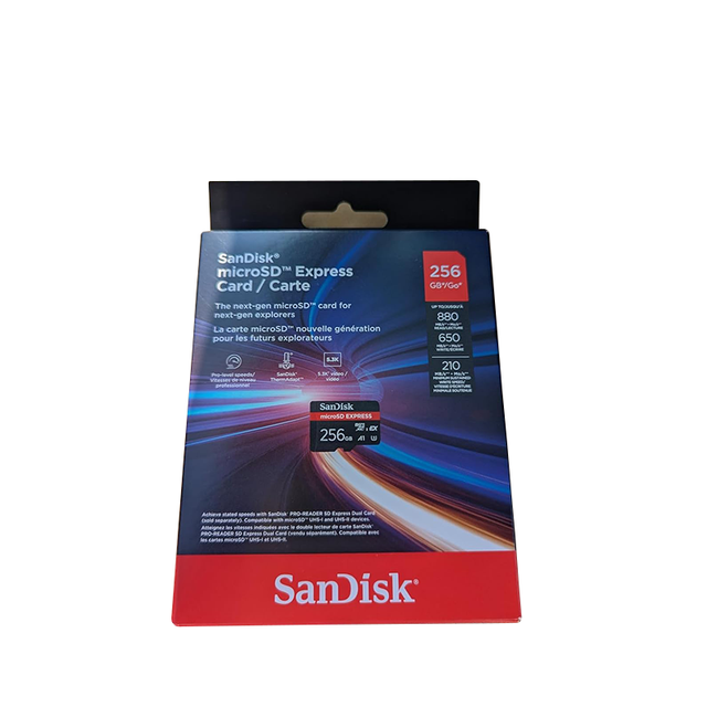 For SanDisk SDSQXFN-256G-GR6ZN MicroSD Express card 256GB for Nitendo Switch 2  EAN CODE 619659 215330
