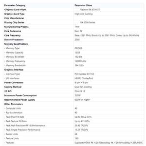 Tarjeta Gráfica para Juegos de Escritorio Radeon RX 6700 <span class=keywords><strong>XT</strong></span> de 12 GB, Referencia RX 6700 <span class=keywords><strong>XT</strong></span> 6800 6800XT 6900XT, GPU Usada - Product Image 5