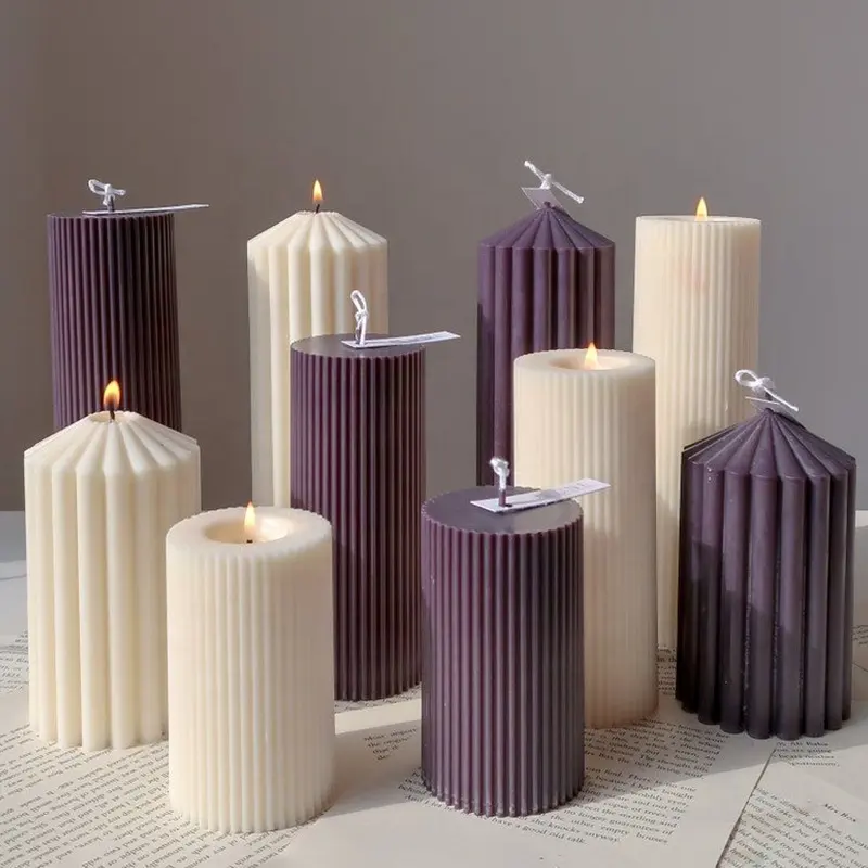 Wholesale Customized Long Rod Gradient Candle Wedding Banquet Gifts Birthday Celebration Candle Manufacturers Scented Candles