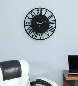 Reloj de pared de diseño de metal duradero de alta calidad con acabado elegante para la decoración del hogar y la Oficina para un cronometraje y estilo precisos - Product Image 4