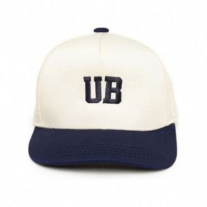 Custom Logo 5 Panel Two Tone Baseball Caps Wholesale Structured a <b>Frame</b> Cotton Gorras Baseball Sport Hats - Product Image 2
